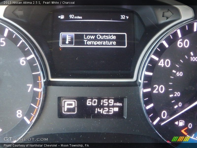 Pearl White / Charcoal 2013 Nissan Altima 2.5 S