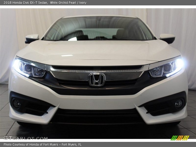 White Orchid Pearl / Ivory 2018 Honda Civic EX-T Sedan