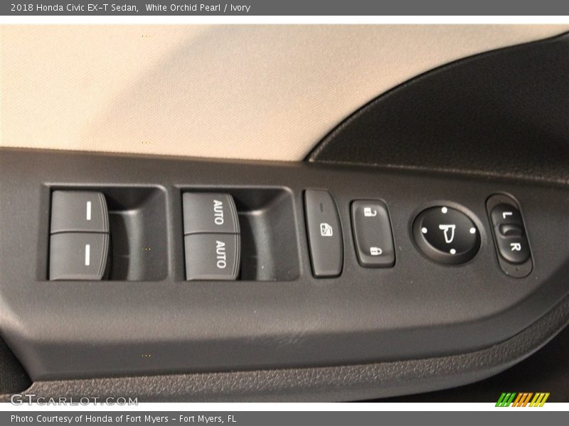 White Orchid Pearl / Ivory 2018 Honda Civic EX-T Sedan