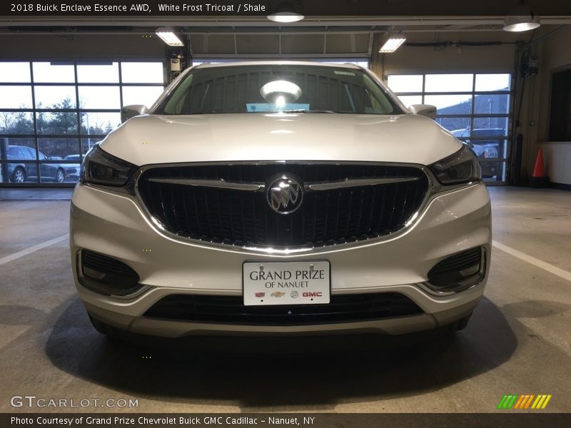 White Frost Tricoat / Shale 2018 Buick Enclave Essence AWD