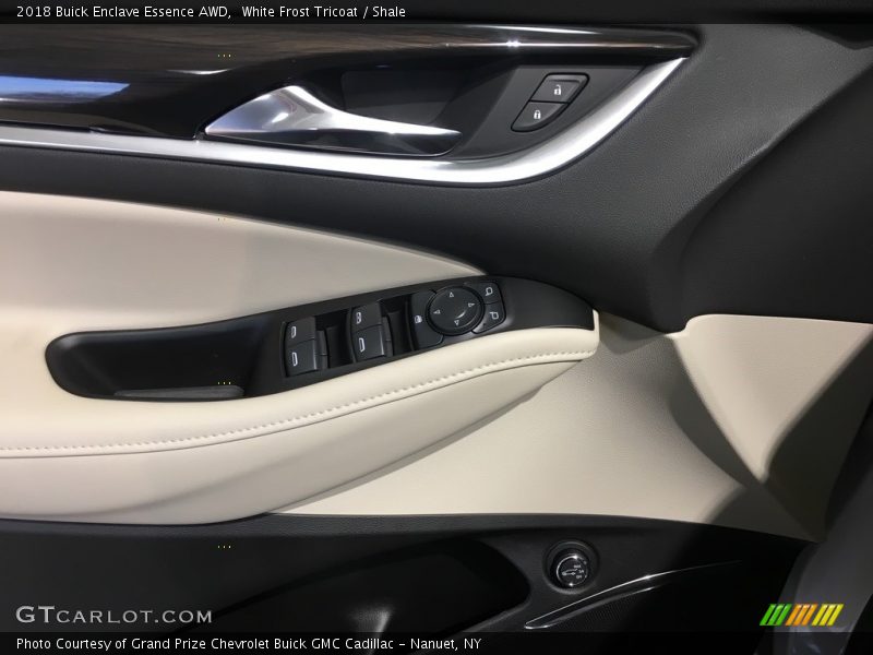 White Frost Tricoat / Shale 2018 Buick Enclave Essence AWD
