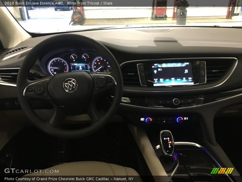 White Frost Tricoat / Shale 2018 Buick Enclave Essence AWD