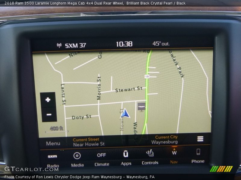 Brilliant Black Crystal Pearl / Black 2018 Ram 3500 Laramie Longhorn Mega Cab 4x4 Dual Rear Wheel