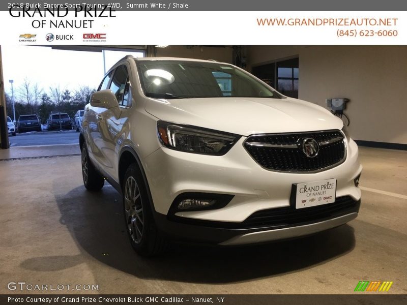 Summit White / Shale 2018 Buick Encore Sport Touring AWD