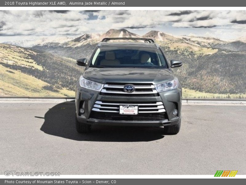 Alumina Jade Metallic / Almond 2018 Toyota Highlander XLE AWD