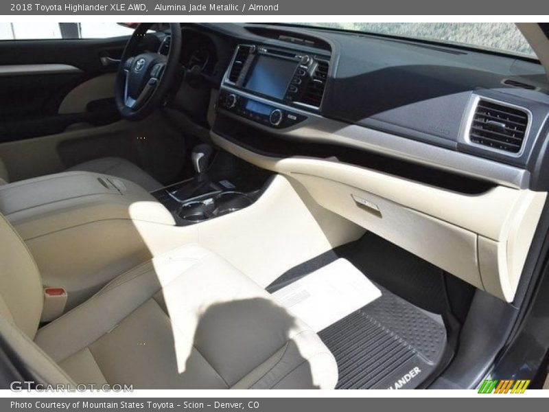 Alumina Jade Metallic / Almond 2018 Toyota Highlander XLE AWD