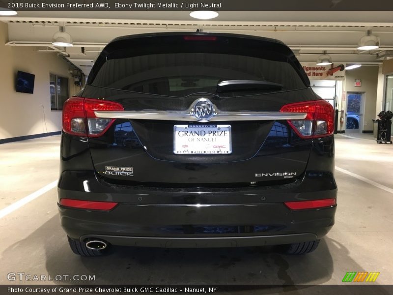 Ebony Twilight Metallic / Light Neutral 2018 Buick Envision Preferred AWD