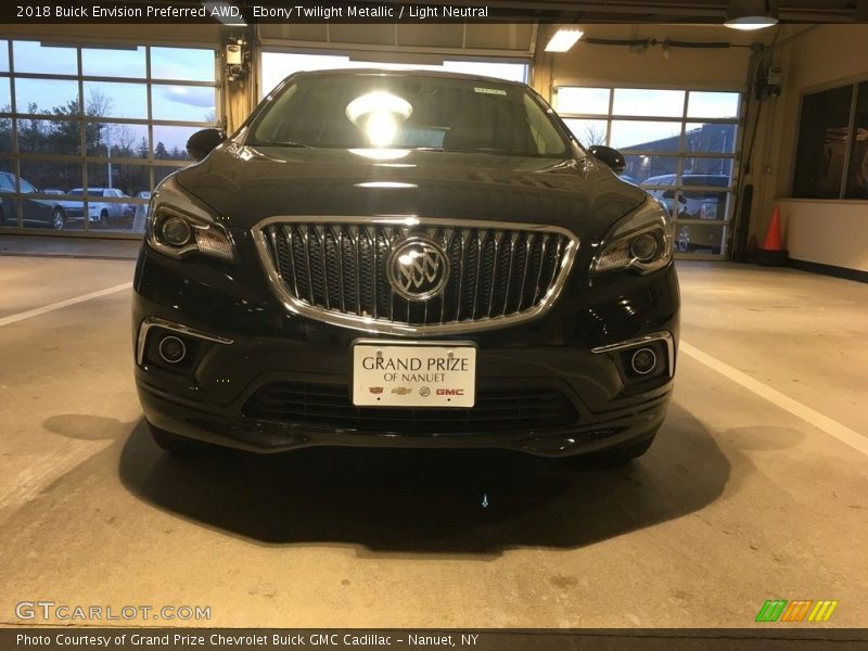 Ebony Twilight Metallic / Light Neutral 2018 Buick Envision Preferred AWD