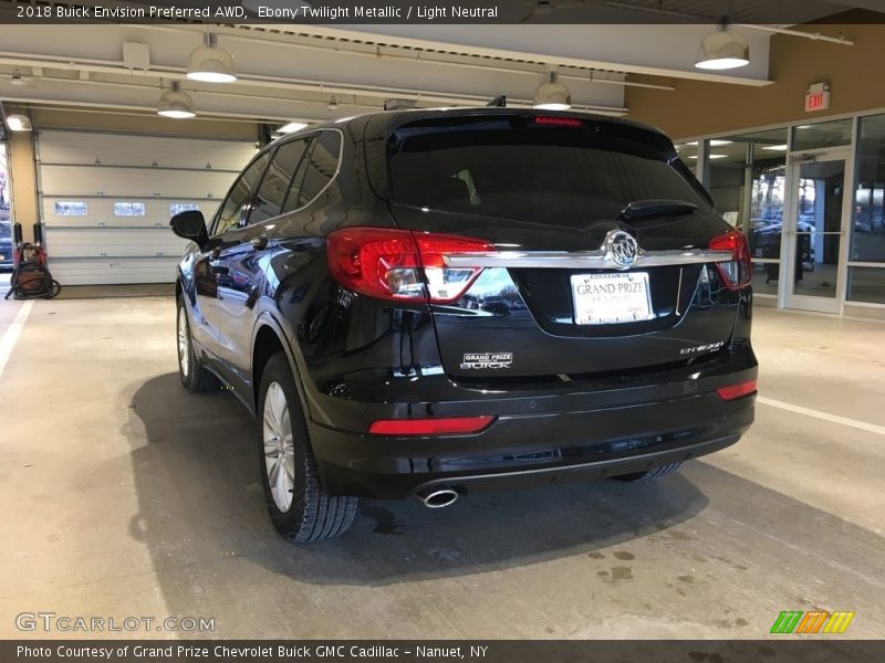 Ebony Twilight Metallic / Light Neutral 2018 Buick Envision Preferred AWD