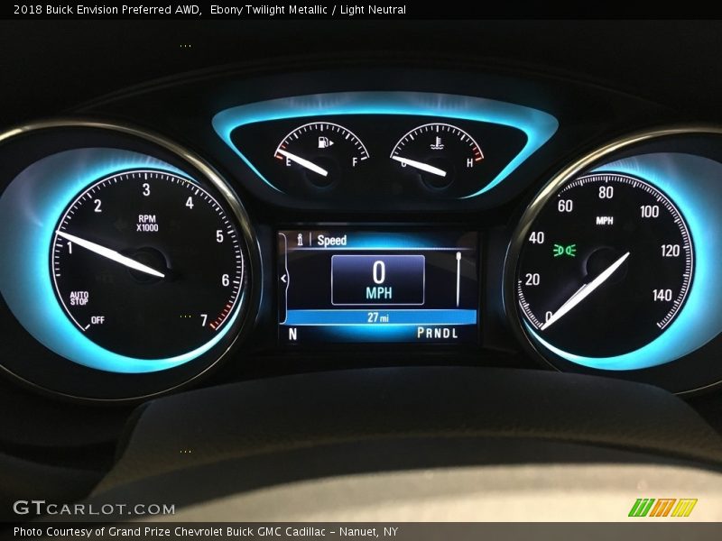 Ebony Twilight Metallic / Light Neutral 2018 Buick Envision Preferred AWD