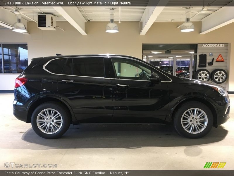 Ebony Twilight Metallic / Light Neutral 2018 Buick Envision Preferred AWD