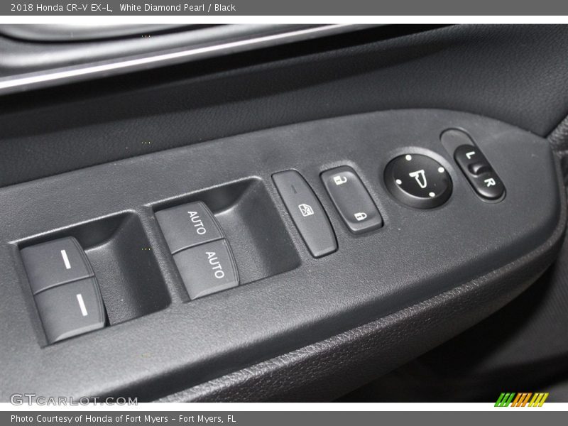 White Diamond Pearl / Black 2018 Honda CR-V EX-L