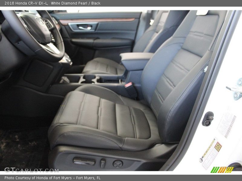 White Diamond Pearl / Black 2018 Honda CR-V EX-L