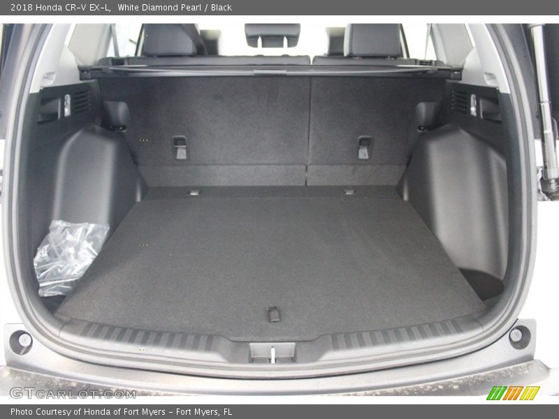 White Diamond Pearl / Black 2018 Honda CR-V EX-L