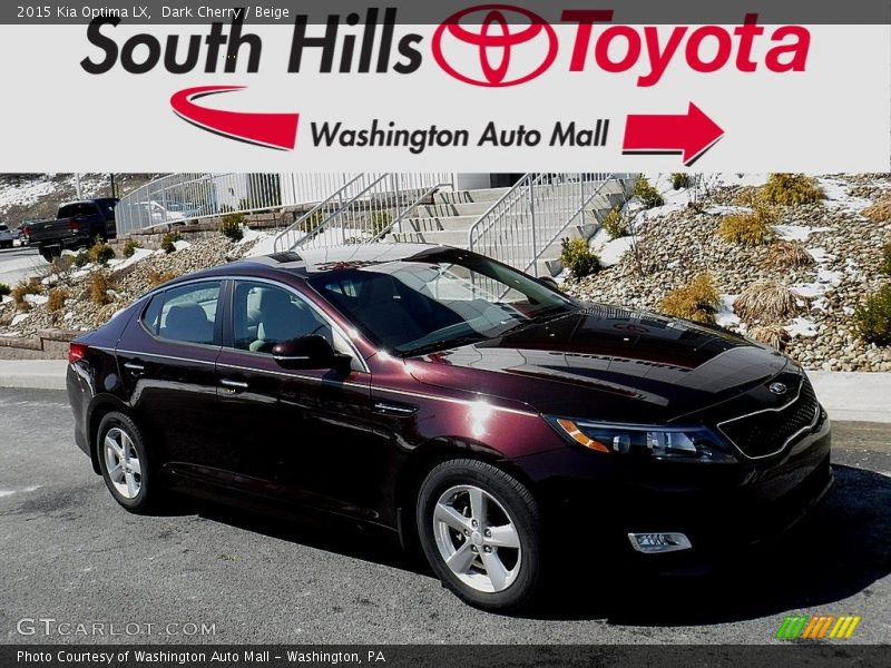 Dark Cherry / Beige 2015 Kia Optima LX