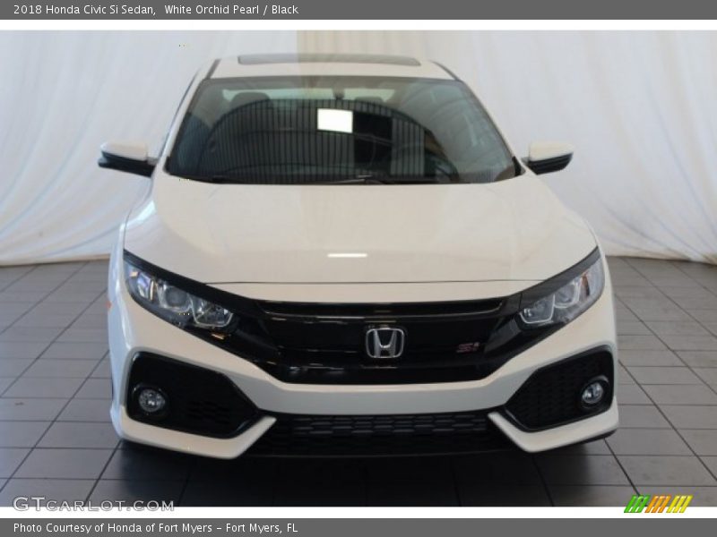White Orchid Pearl / Black 2018 Honda Civic Si Sedan