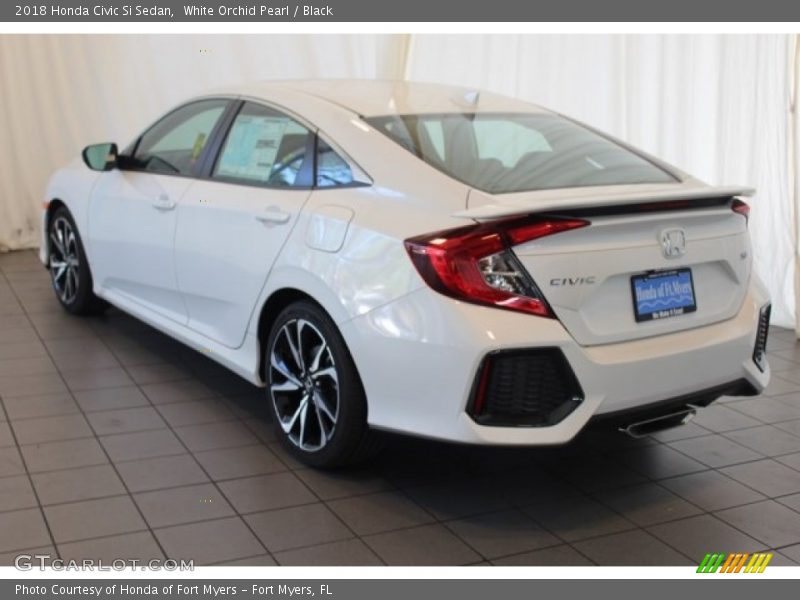 White Orchid Pearl / Black 2018 Honda Civic Si Sedan