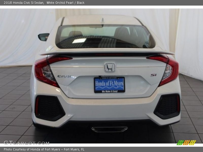 White Orchid Pearl / Black 2018 Honda Civic Si Sedan