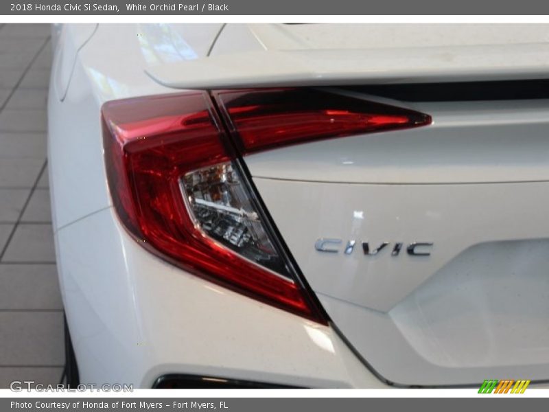 White Orchid Pearl / Black 2018 Honda Civic Si Sedan