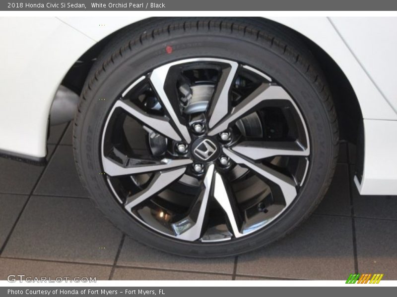 White Orchid Pearl / Black 2018 Honda Civic Si Sedan