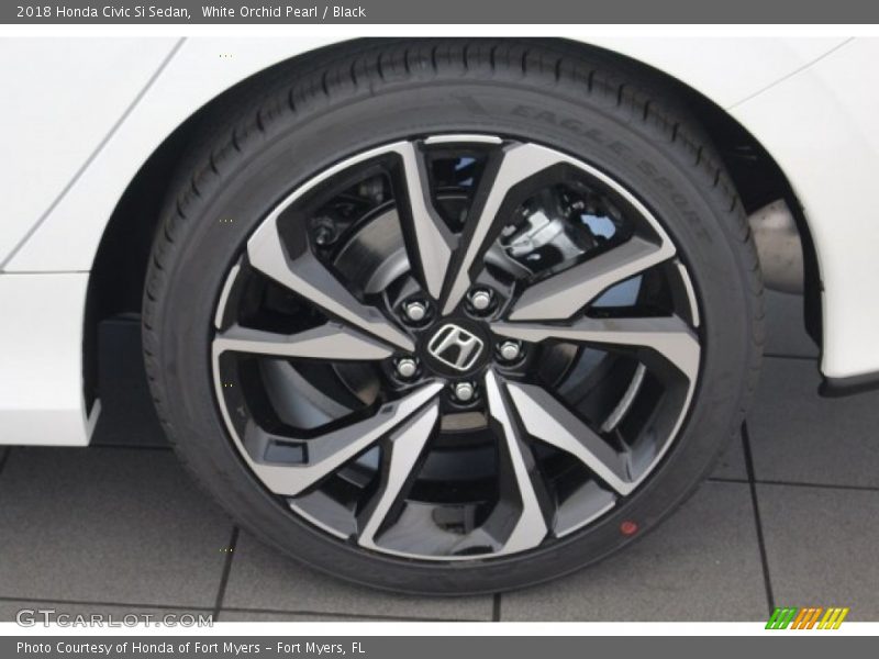 White Orchid Pearl / Black 2018 Honda Civic Si Sedan
