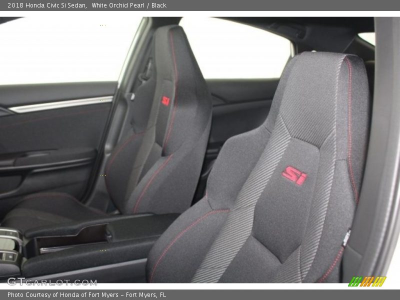 White Orchid Pearl / Black 2018 Honda Civic Si Sedan