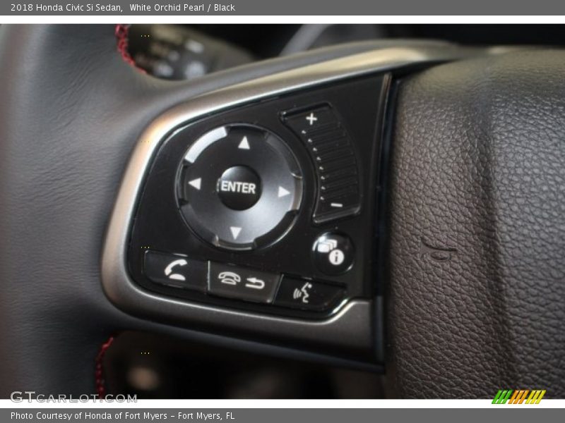 White Orchid Pearl / Black 2018 Honda Civic Si Sedan