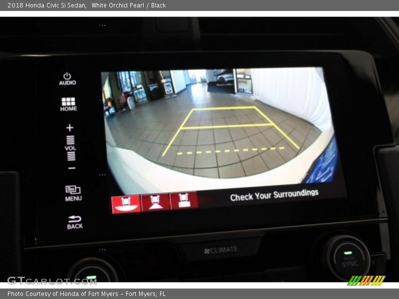 White Orchid Pearl / Black 2018 Honda Civic Si Sedan