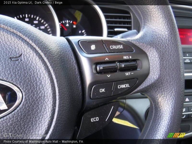 Dark Cherry / Beige 2015 Kia Optima LX