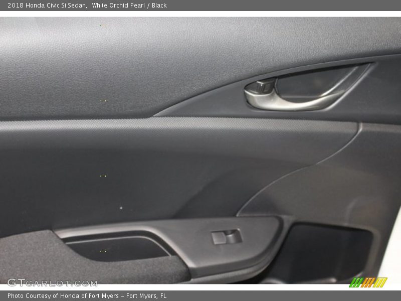 White Orchid Pearl / Black 2018 Honda Civic Si Sedan