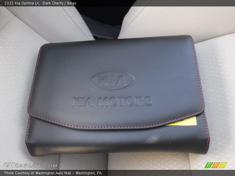 Dark Cherry / Beige 2015 Kia Optima LX