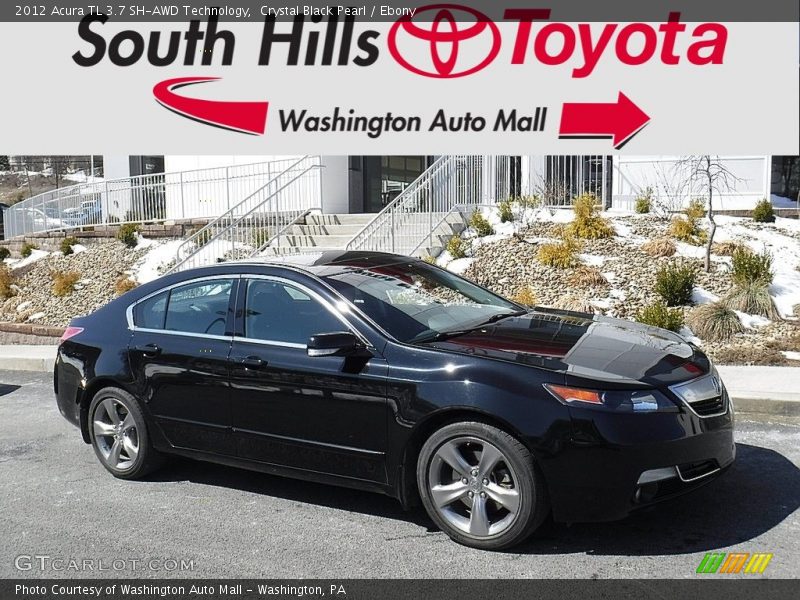 Crystal Black Pearl / Ebony 2012 Acura TL 3.7 SH-AWD Technology