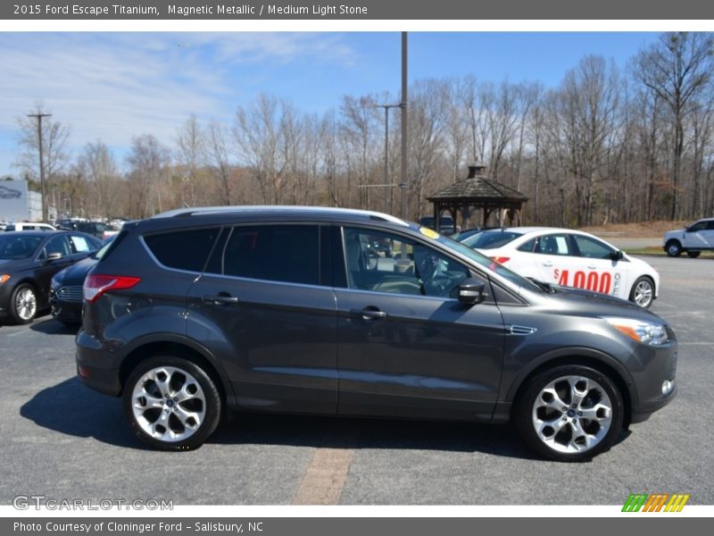 Magnetic Metallic / Medium Light Stone 2015 Ford Escape Titanium