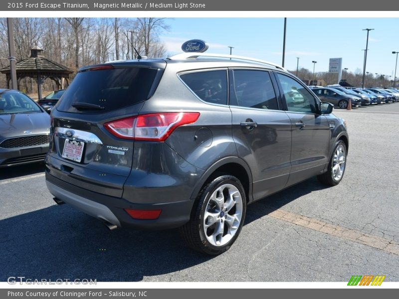 Magnetic Metallic / Medium Light Stone 2015 Ford Escape Titanium