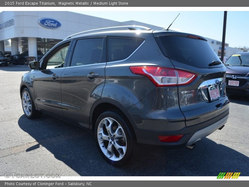 Magnetic Metallic / Medium Light Stone 2015 Ford Escape Titanium