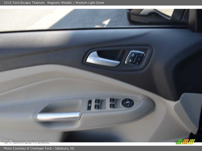 Magnetic Metallic / Medium Light Stone 2015 Ford Escape Titanium