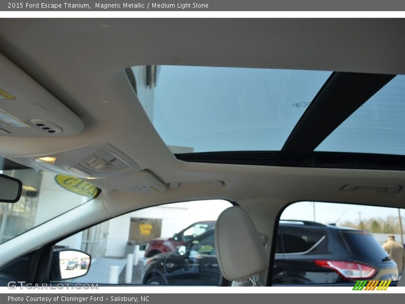 Magnetic Metallic / Medium Light Stone 2015 Ford Escape Titanium