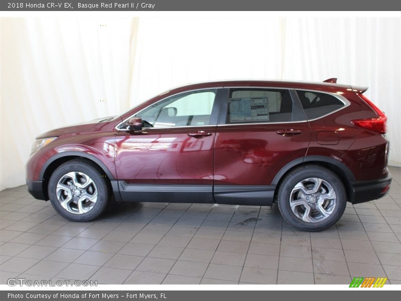 Basque Red Pearl II / Gray 2018 Honda CR-V EX