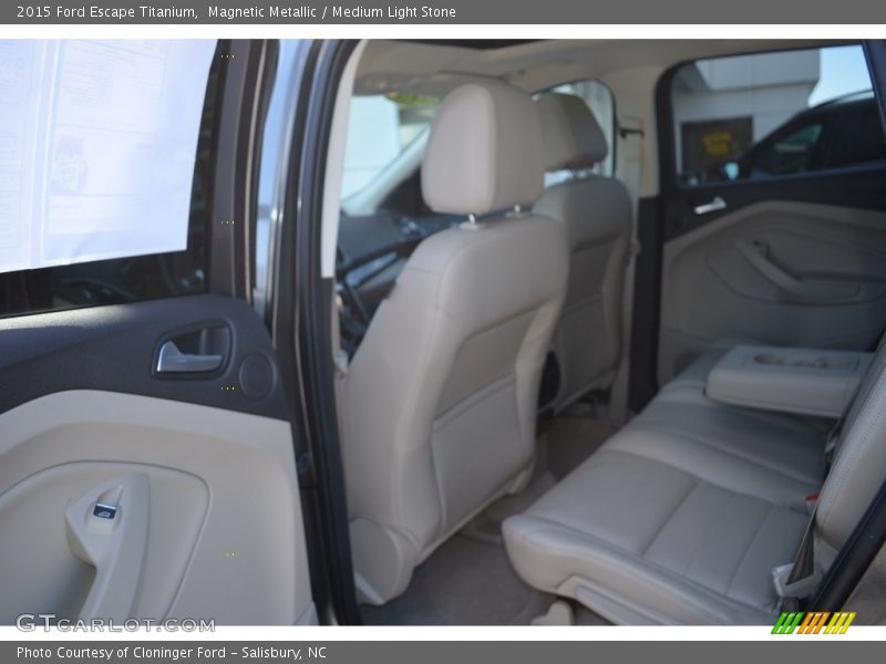 Magnetic Metallic / Medium Light Stone 2015 Ford Escape Titanium