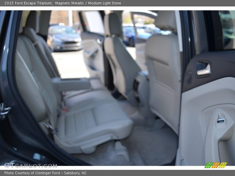 Magnetic Metallic / Medium Light Stone 2015 Ford Escape Titanium