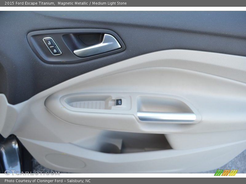 Magnetic Metallic / Medium Light Stone 2015 Ford Escape Titanium
