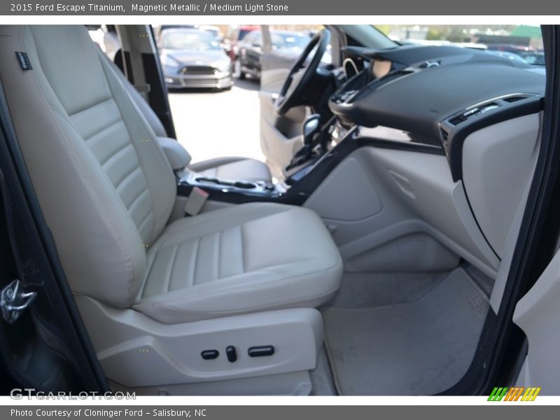 Magnetic Metallic / Medium Light Stone 2015 Ford Escape Titanium