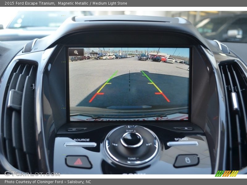 Magnetic Metallic / Medium Light Stone 2015 Ford Escape Titanium