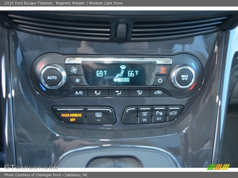Magnetic Metallic / Medium Light Stone 2015 Ford Escape Titanium