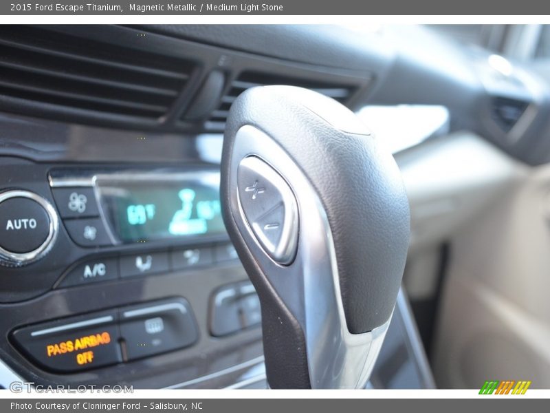 Magnetic Metallic / Medium Light Stone 2015 Ford Escape Titanium