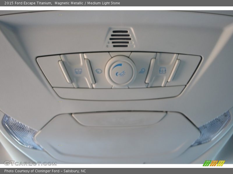Magnetic Metallic / Medium Light Stone 2015 Ford Escape Titanium