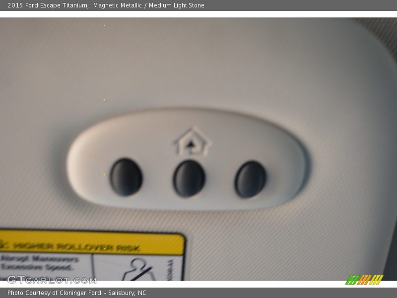 Magnetic Metallic / Medium Light Stone 2015 Ford Escape Titanium