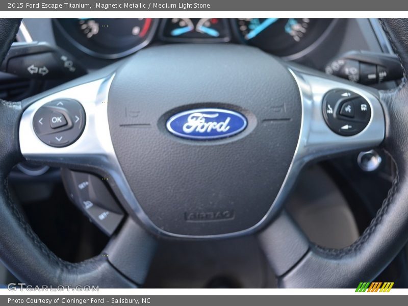 Magnetic Metallic / Medium Light Stone 2015 Ford Escape Titanium