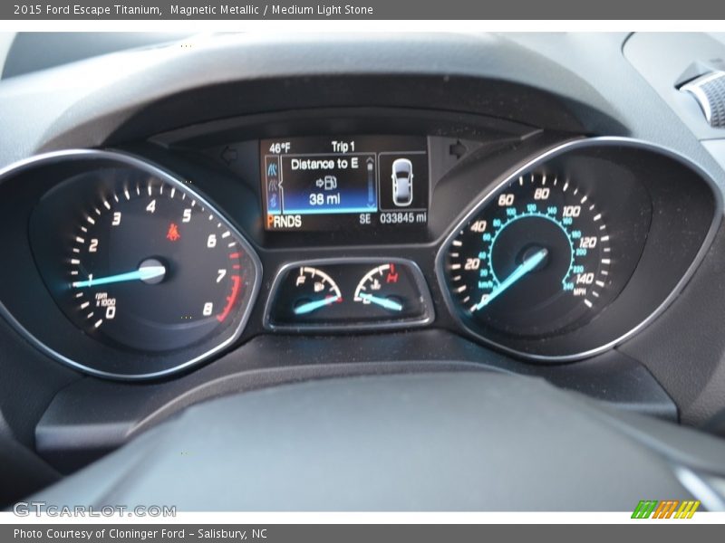 Magnetic Metallic / Medium Light Stone 2015 Ford Escape Titanium