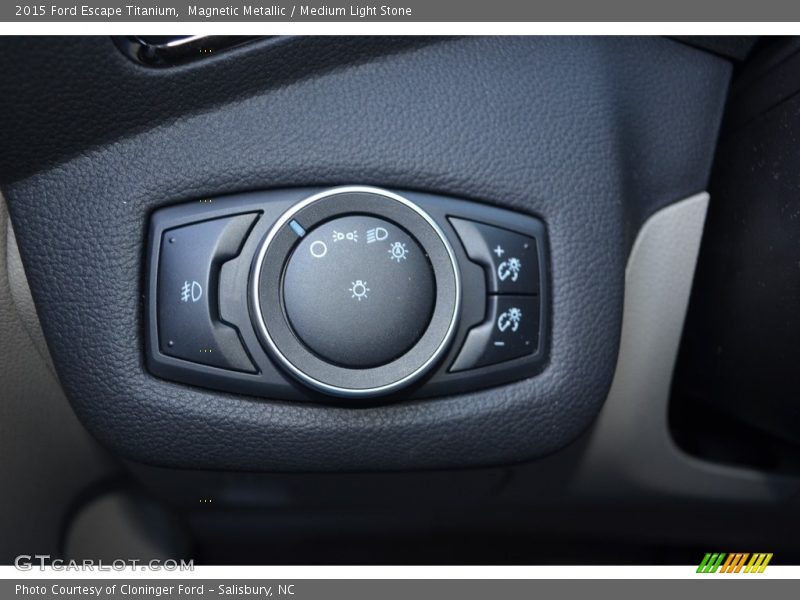 Magnetic Metallic / Medium Light Stone 2015 Ford Escape Titanium